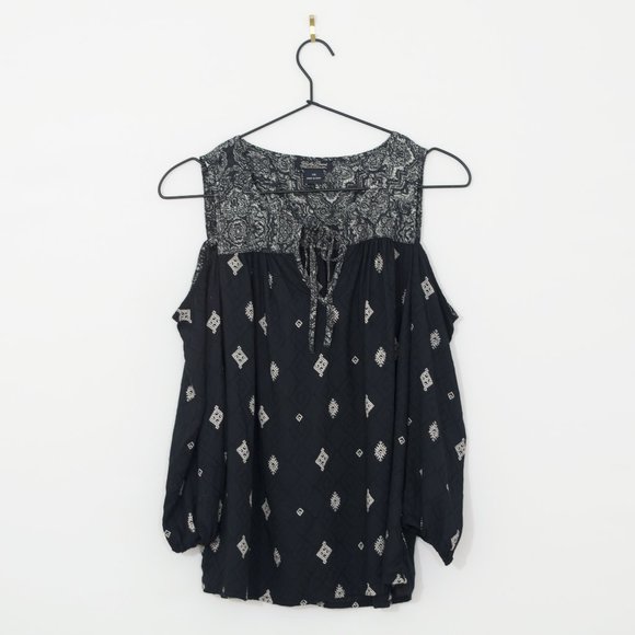 Lucky Brand Tops - Lucky Brand Cold Shoulder Long Sleeve Top